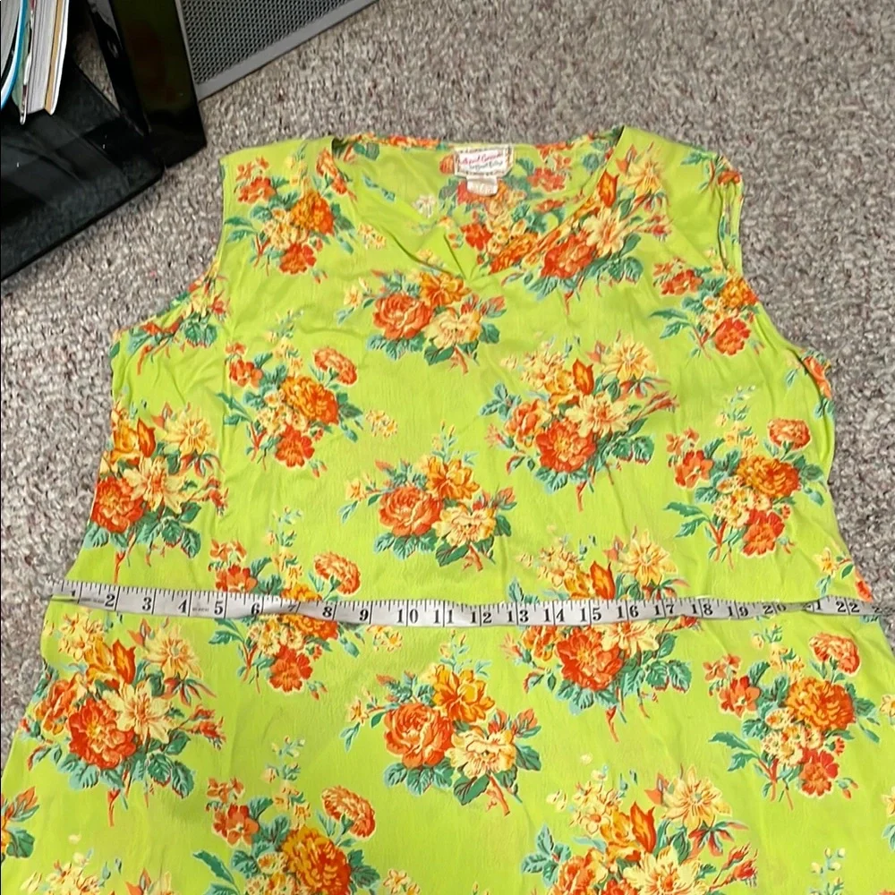 Vintage 90s April Cornell floral midi Dress - Picture 4 of 6